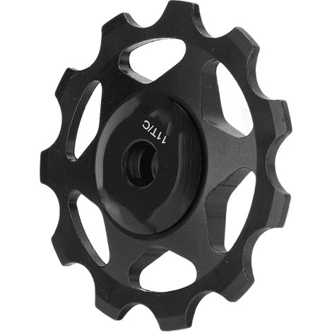 Galet de dérailleur arrière 11 dents pour VTT, guide-galet, roulement, fixations, galet tendeur, noir (1/5)