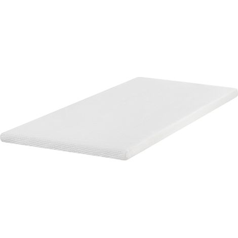 Cubrecolchón de espuma de látex 90 x 200 cm blanco Gracious (1/5)