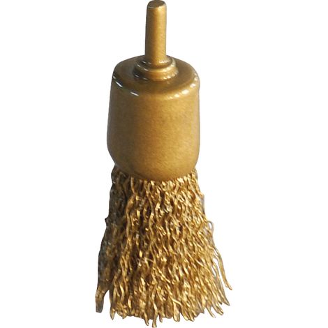 KS Tools BRONZEplus Pinselbürste, Draht, gewellt, Ø 26 mm