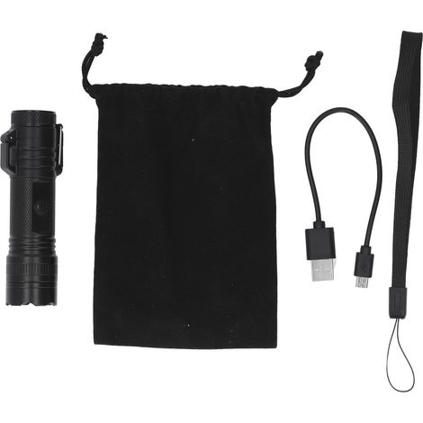 Briquet torche rechargeable USB étanche IP56 haute luminosité 3 modes d'éclairage (1/5)
