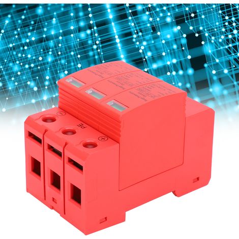 Parafoudre photovoltaïque 3P40KA, disjoncteur de protection contre la foudre 1000 V CC, parafoudre (1/5)