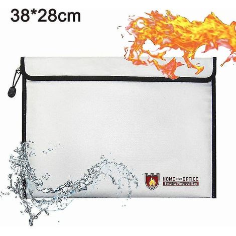 Sacs ignifugés pour documents - Boîtes ignifugées - Coffres de sécurité ignifugés pour la maison - Sac ignifugé, boîte de sécurité ignifugée (1/5)