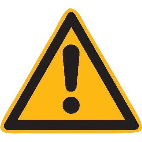SafetyMarking Warnschild Folie SL 100 mm Warnung vor einer Gefahrenstelle (1/3)