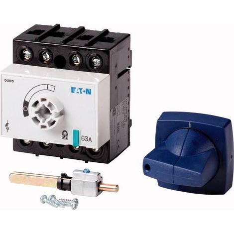 Inter-sectionneur tétrapolaire 63 A complet raccordement verticales001314007 EATON DCM-63/4+CM