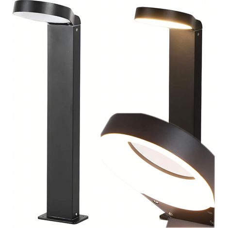 Lampe LED extérieure ronde 18W 60cm moderne