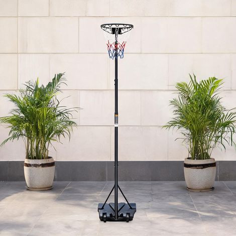 Panier de basket sur pied réglable 259 à 304 cm noir coloris noir (1/5)