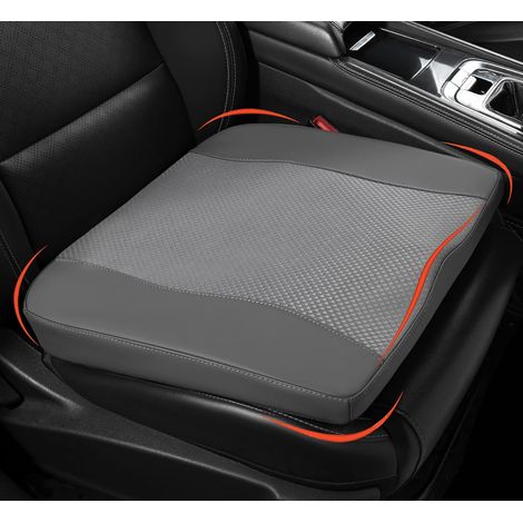 Coussin Voiture, Assise Ergonomique pour Siège Auto, Rehausseur De Siège Conducteur, Coussin Siège Auto pour Chaise De Bureau, Fauteuil Roulant - Gris foncé (1/5)