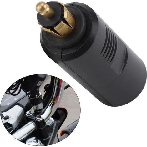 Adaptateur d'allume-cigare de moto adaptateur de prise d'allume-cigare européen de moto 12V pour prise DIN (1/4)