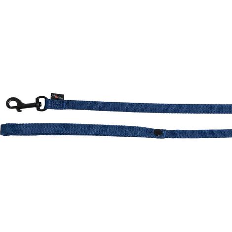 Laisse pour Chien, Modèle Comfort Tube Nylon, Couleur Bleu, Taille 25 mm x 122 cm