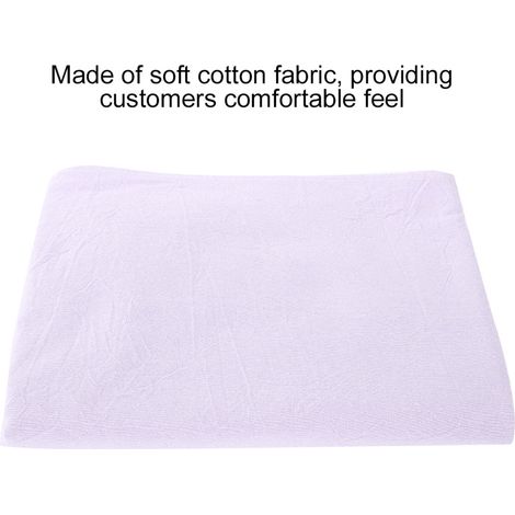 Housse de Protection pour Table de Massage en Coton Lavande avec Ouverture Visage (1/5)