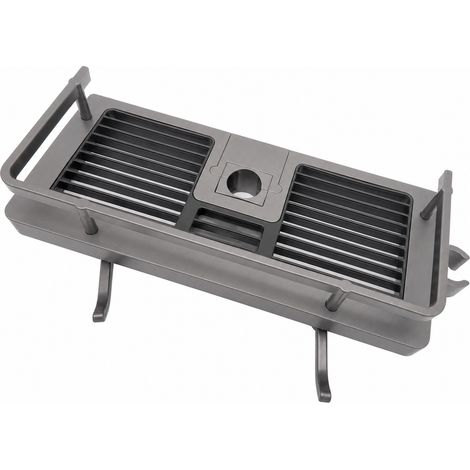 Estantería de Ducha ABS sin Taladrar para Barra Gris 24 a 25 mm