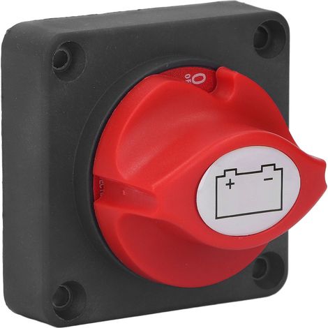 Interrupteur de coupure de batterie, conception entièrement fermée, étiquette couleur claire, sectionneur sélecteur de batterie sûr, DC 12-48V (1/5)