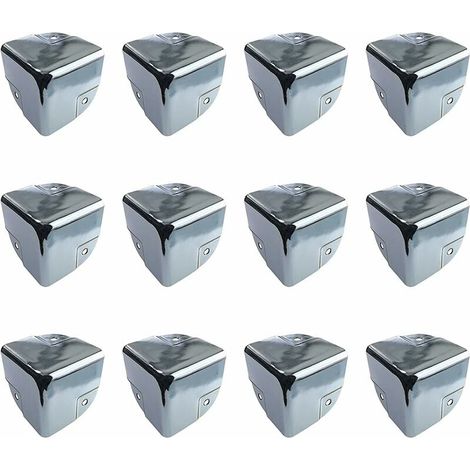 Protection pour meubles Protecteurs d'angle en Métal Protection Coin de Table 12 Pièces équerres de Protecteur d'angle Métal Edge Protège Coins pour Tables et Meubles Pointus
