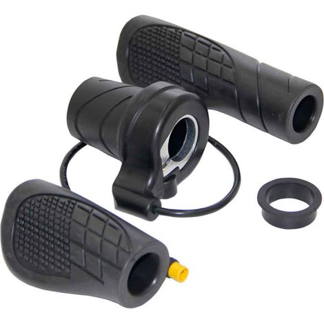 Puño de acelerador de media vuelta de 20 pulgadas, compatible con bicicletas eléctricas y de montaña, pieza de repuesto duradera. (1/5)