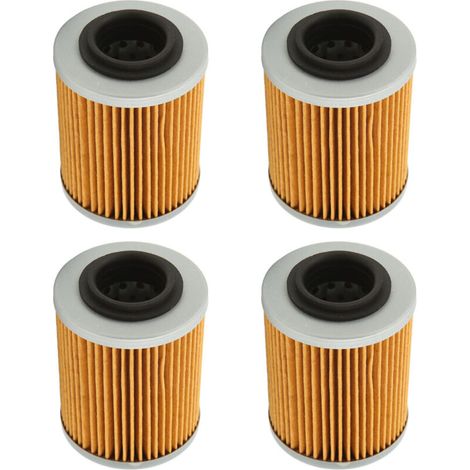Filtre à huile de remplacement 420256188 KN152 HF152 4 pièces pour CAN-AM 330 400 450 500 2003-2017 (1/5)