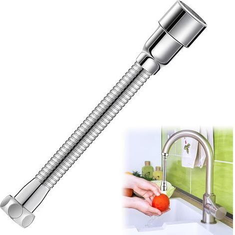 1 Rallonge Robinet,Acier Inoxydable,Flexible 360°,Économie D'Eau,Cuisine Salle De Bain (1/5)