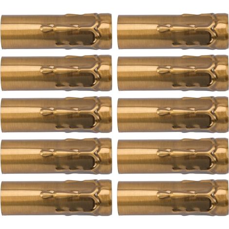 Tubes Métalliques Douille E14 25x80mm Accessoires Lustre Cristal Luminaire Raccord d’Éclairage Bronze Doré (1/5)