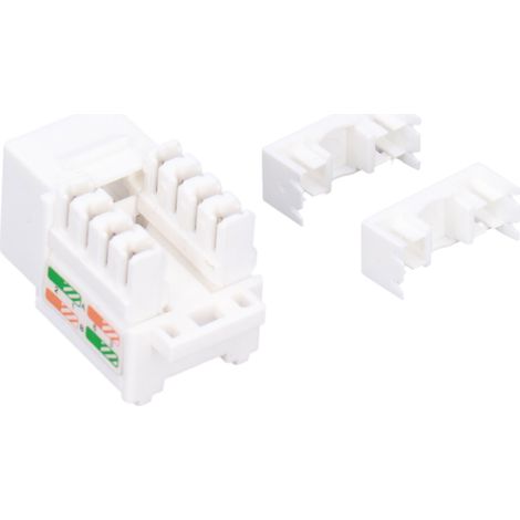 Module RJ45 Cat6 FTP 8 fils gigabit, non blindé, 0-250MHz, lot de 5 pour réseau Ethernet (1/5)