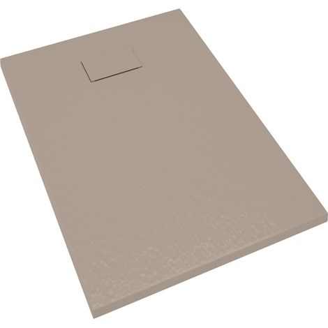 Receveur de douche base de douche bac de douche réceptacle de douche salle de bain toilette salle d’eau maison intérieur SMC 100x70 cm marron