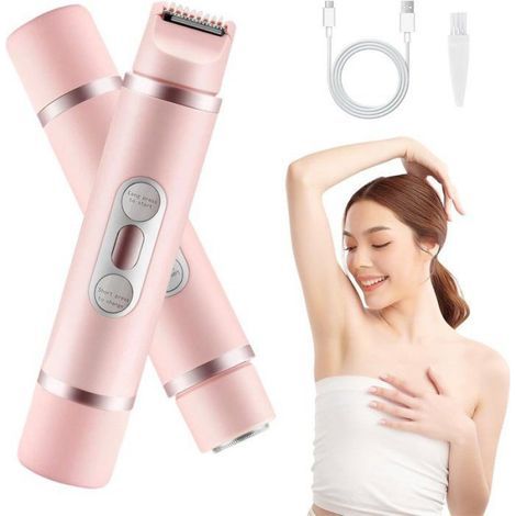2-in-1 Elektrorasierer für Frauen – Gerät zur Gesichts- und Körperhaarentfernung – Intimrasierer – Schmerzfrei (1/5)