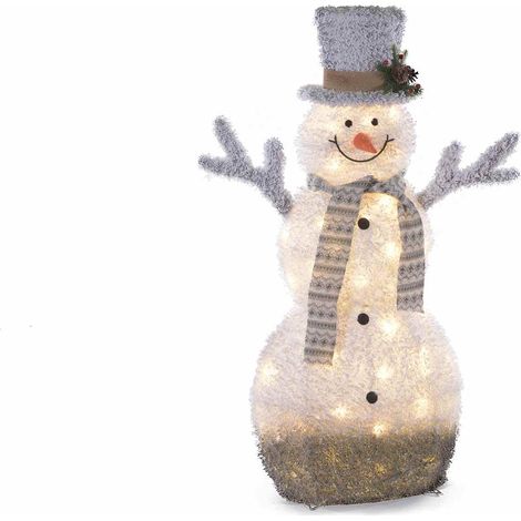 Pupazzo di beve luminoso per interni ed esterni decorazione Natalizia per casa e negozi 1,22 metri (1/4)
