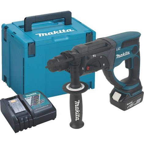 Makita DHR202 18V LXT Lithium 2kg SDS Hammer Drill + 1 x 4.0 Battery + Case (1/4)