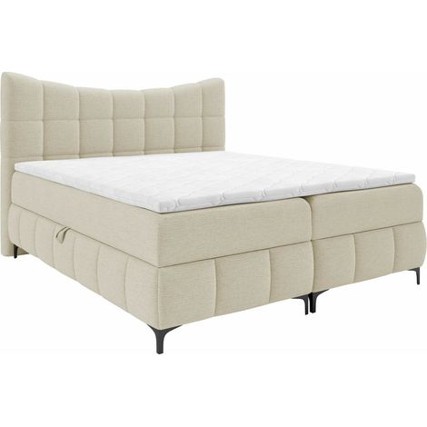 Cama continental Littera, Freya 210.03, Continental, Doble, 140x200, Tapiz, Somieres, 144x210x120cm