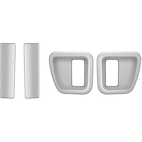 Garniture de poignée de porte centrale pour Honda N-BOX RHD, argent brillant (1/4)