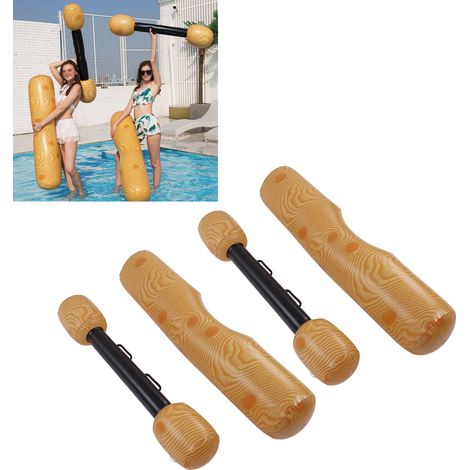 Paire De 2 Flotteurs Gonflables En PVC Pour Piscine Fête Nautique Jeux D'eau Radeau De Bois Pour Adultes Et Enfants-AUTRES (1/5)