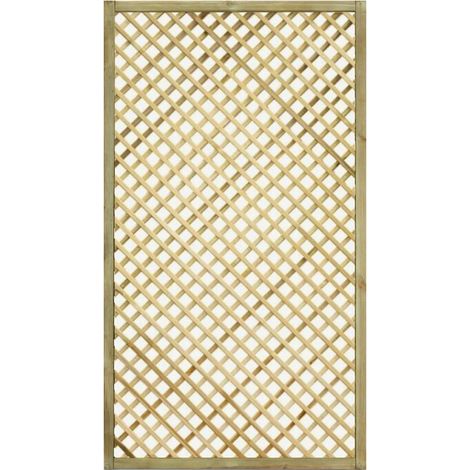 Grigliato in legno a Maglia Diagonale Gaia S 90x180 Cm Color Naturale impregnato in autoclave