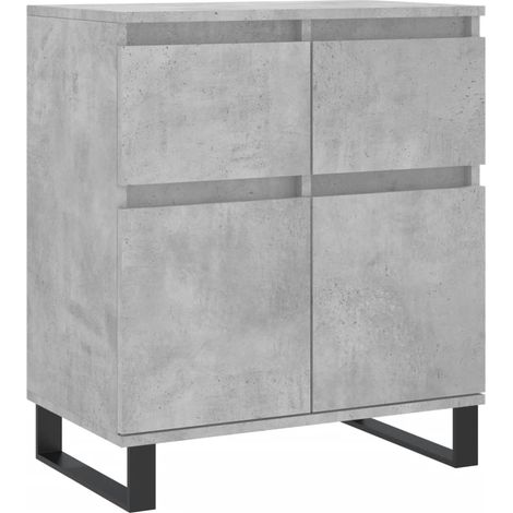 Credenza buffet cassettiera mobile contenitore organizer cucina soggiorno soggiorno 60 x 35 x 70 cm derivati del legno grigio 020031969