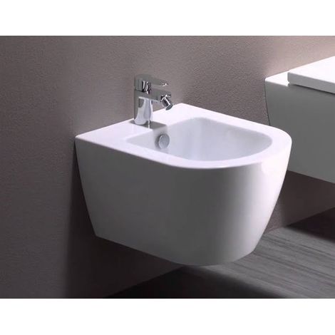 Bidet Pura sospeso cm. 55x36 bianco lucido di Ceramica GSI (1/3)