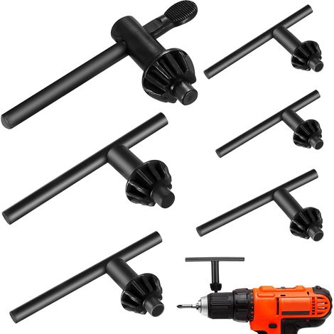 6 Pcs Clés de Mandrin de Perceuse, Clé de Mandrin Universelle, Clés à Mandrins pour Perceuse Électrique Serrage Outil pour Mandrins (4,6,10,13,16, 20 mm) (1/5)