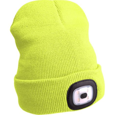 Gorra Extol Light con linterna frontal, USB, amarilla 43194 (1/5)