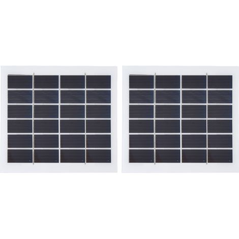 2 Pièces Panneau Solaire Portable 2W 6V Haute Efficacité pour Éclairage Jardin Camping Chargeur USB (1/5)