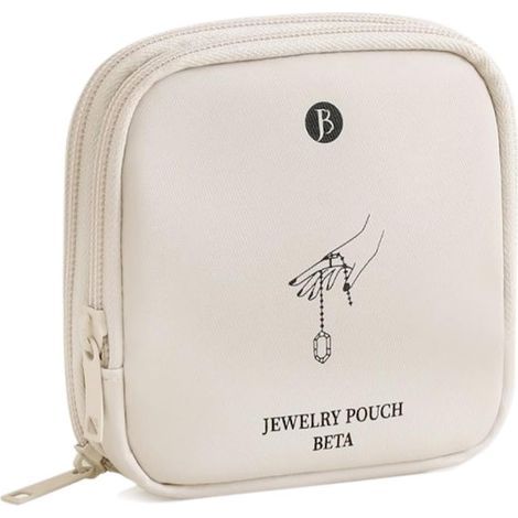 Boite à Bijoux Voyage, Organisateur Bijoux, Organisateur Portable avec Fermeture Éclair Compartiments Multiples pour Colliers Bracelets Boucles D'Oreilles et Bagues (1/5)
