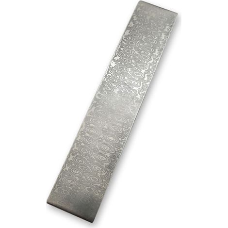 Coupeur de bricolage en acier damas, matériaux de fabrication, lame de barre à motif vierge, traitement thermique (1/5)
