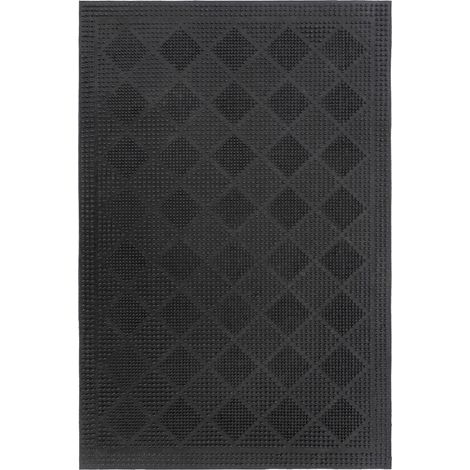 Tapis de porte en caoutchouc antidérapant rouge vif - 60 x 40 cm (1/4)
