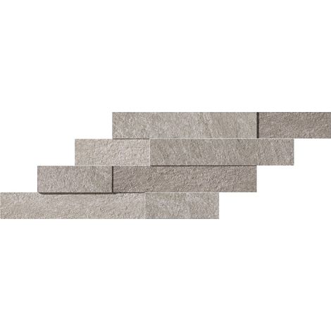 Parement carrelage effet Pierre 3D Quartzite Gris Silver 59x29x0,95 cm Teravio (vendu par carton de 0,684 m²) - RO'MA CARRELAGE
