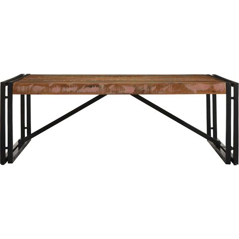 Table basse,Table d'appoint,Table de Salon multicolore 100x100x35 cm bois récupération massif CFW38717 (1/5)