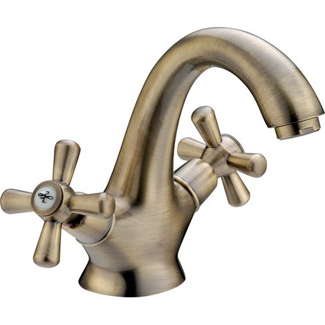 SERIE SOFIA MONOF. LAVABO CROCE BRONZATO- RUBINETTERIE ASSOCIATE- 1,0 pz