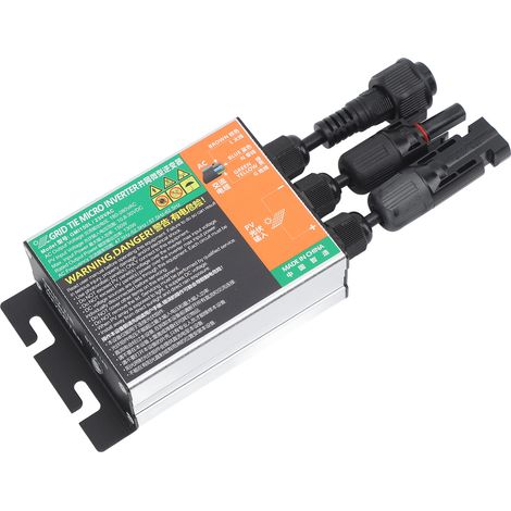 Onduleur miniature étanche 150 W en alliage d'aluminium, raccordé au réseau solaire, à onde sinusoïdale, pour usage domestique (1/5)