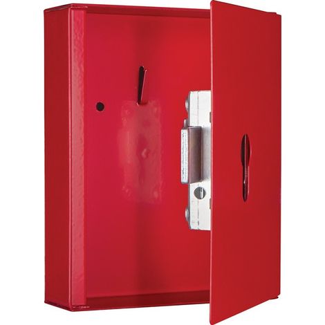 Cassetta per chiavi NS 2 PHZ H150xW120xD34mm lamiera d'acciaio rosso carminio n.hook 2 FORMATO (1/5)