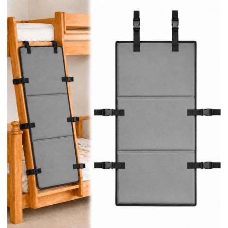 Fall Protection Bunk Bed Ladder Cover: Loft Bed Protection Ladder Oxford Fabric Bunk Bed Adjustable Ladder Cushion with Secure Buckles as Children Climbing (1/5)