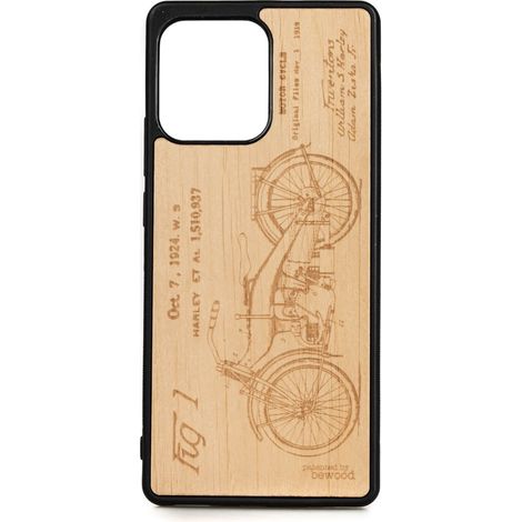 Custodia in legno Bewood per Motorola Edge 40 HARLEY PATENT ANIEGRE (1/2)