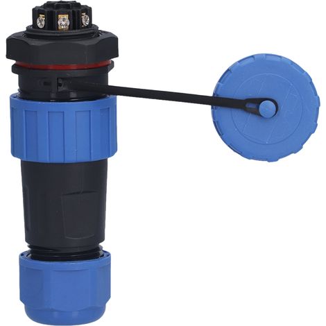 Connecteur Aviation Mâle Femelle IP68 Étanche, 250V 5A, Embout LP207 à Écrou Arrière sans Soudure (1/5)