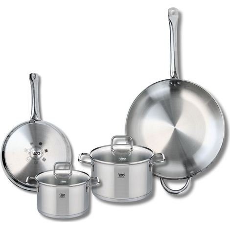 Ensemble de 2 Poêles de cuisson 24 et 32 cm et 2 faitouts 16 et 20 cm Elo Profi Citrin (1/5)