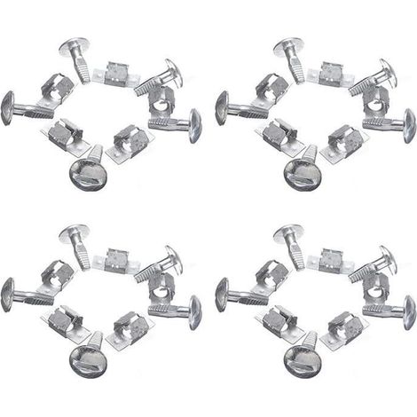 Lot de 20 vis de fixation pour capot de moteur - Clips métalliques pour dessous de plateau - Peugeot Citroën 206 207 406 407 806 807 (1/4)