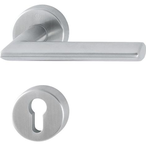 HOPPE® Drückergarnitur mit Rosetten Stockholm E1140/42H/42HKVS, Edelstahl, 10720319