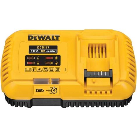 Dewalt – Chargeur rapide 18/54V 12A pour batteries XR FLEXVOLT – Refroidi par ventilateur – Compatible avec batteries 18V et 54V